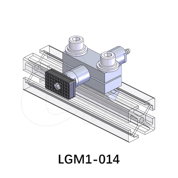 夹持模组-型材系列(MCP)用LGM1-014(配管型气缸:MGP1-1220)
